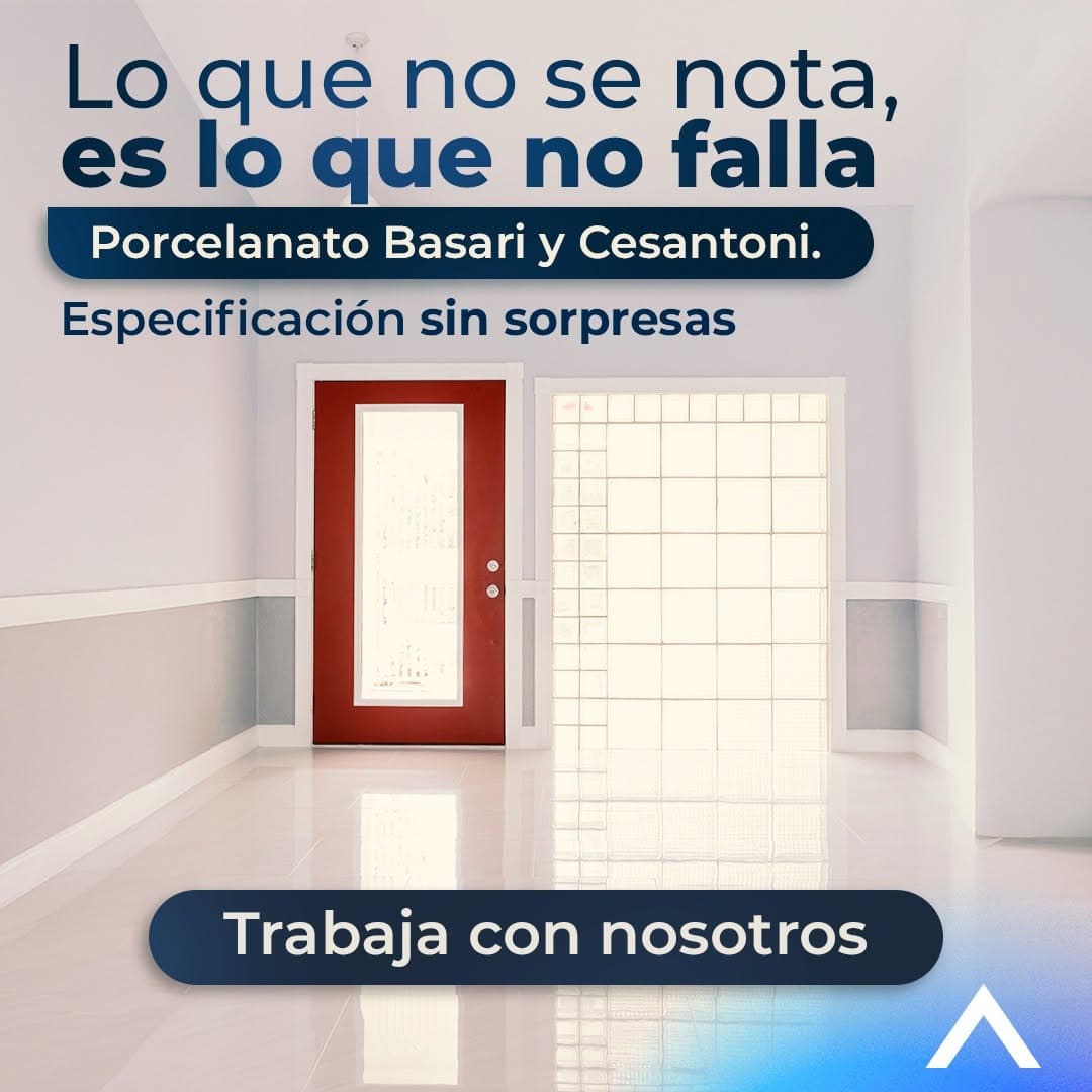 Porcelanato premium en sala de estar